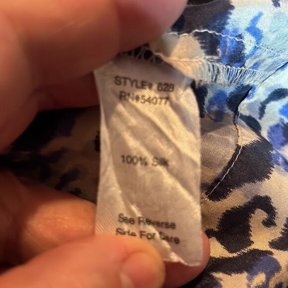 Cabi silk sleeveless cascading ruffle top - Picture 16 of 16